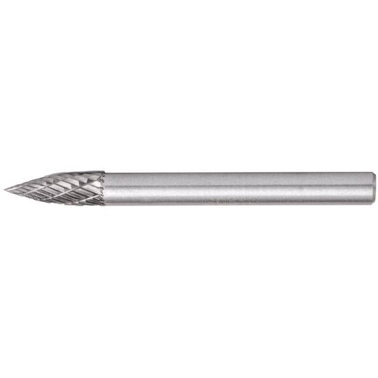 Rotary Burr Tungsten 6x18x6mm Conical Curve