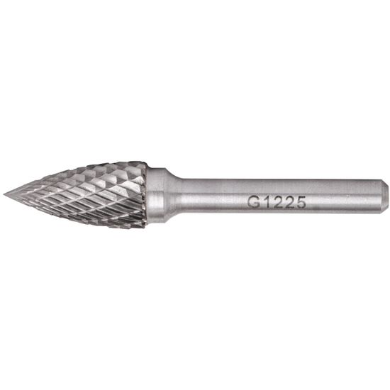 Rotary Burr Tungsten 12x25x6mm Conical Curved