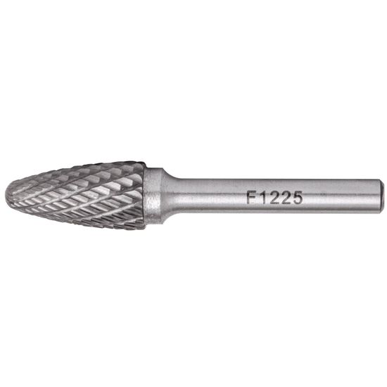 Rotary Burr Tungsten 12x25x6mm Conical Round Point