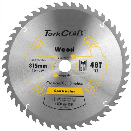 Blade Contractor 315mm X 48t 30mm Bore Circular Saw Tct