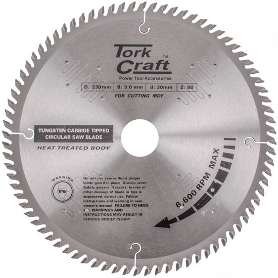 Blade Tct 230 X 80t 30/1/16 Tcg Positive Profesional Industrial