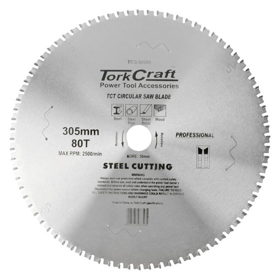 Tct Blade Steel Cutting 305x80t 30mm