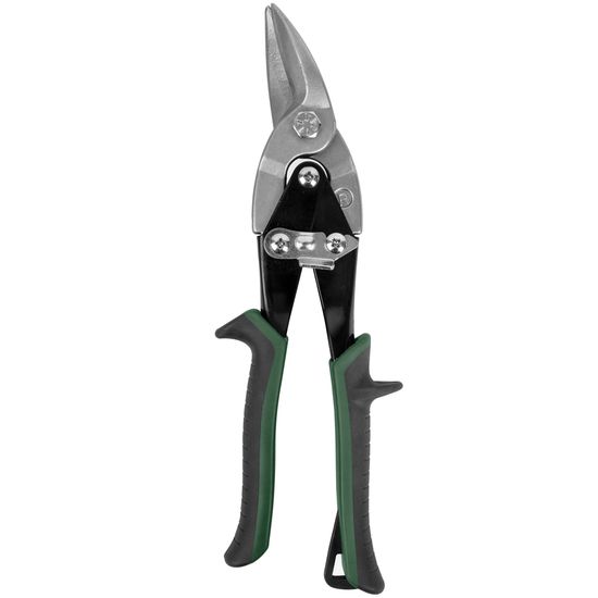 Tin Snip 260mm Right & Straight Cut Green