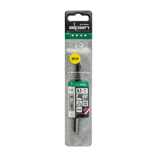 HSS METAL HEAD 6.5 TRI-FLAT DIN 338 RN