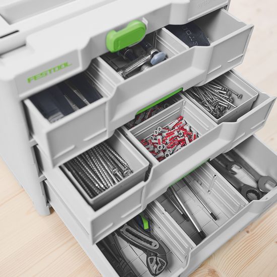 FESTOOL SYS3-SORT/3 M 337 Sortainer&sup3; Three-Drawer Storage System