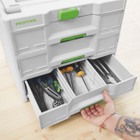 FESTOOL SYS3-SORT/3 M 337 Sortainer&sup3; Three-Drawer Storage System