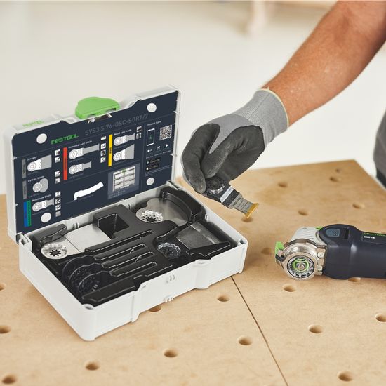 FESTOOL SYS3 S 76-OSC-SORT/7 Oscillator Saw Blade Set in Systainer&sup3;