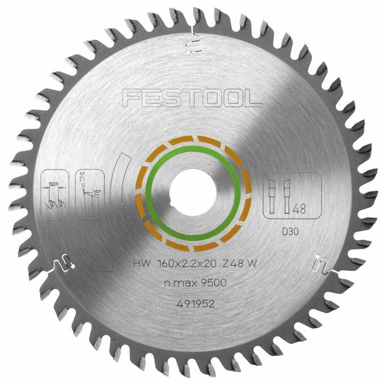 FESTOOL KSB-SORT/3 W 160x2,2 Circular Saw Blade Set 160mm 3 Piece