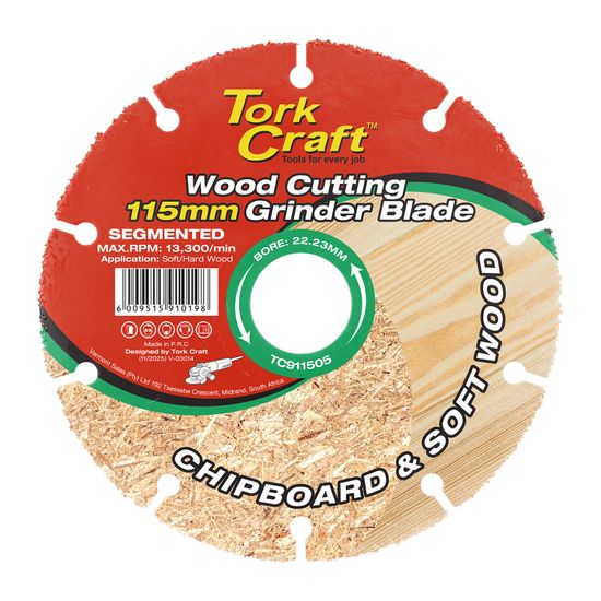 WOOD CUTTING BLADE 115MM X 22.23MM ANGLE GRINDER