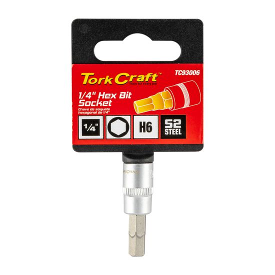 Socket Bit 1/4'dr Hex H6 S2 Material