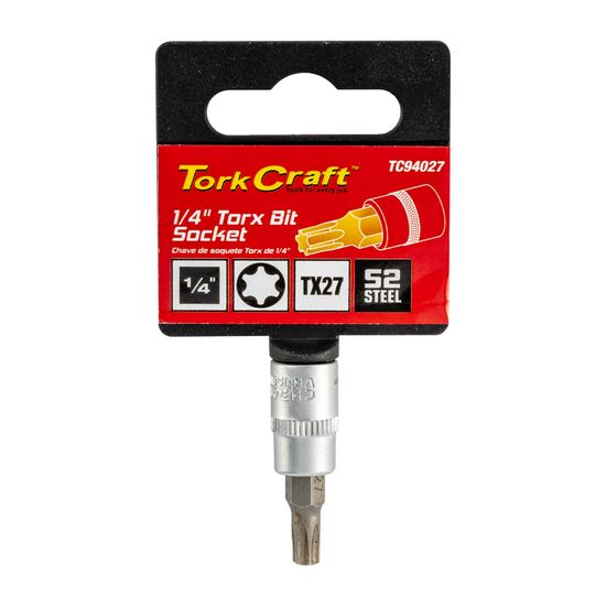 Socket Bit 1/4'dr Torx T27 S2 Material