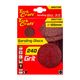 Sanding Disc 125mm No Hole 240 Grit 10/pack Hook And Loop