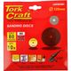 Sanding Disc 125mm 80 Grit Centre Hole 10/pk
