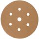 Gold Disc (50 Pieces) 120 Grit 150mm X 6+1 Holes Hook And Loop
