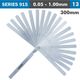 Long Feeler Gauge 300mm 0.05-1.00 13 Leaves Din2275