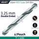 Hss Super Drill Bit Double Ended 3.25mm 2/pouch