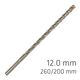 Force X 12.0 X 260/200 Sds-plus Rebar Drill Bit X4 Cutting Edges