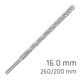 Force X 16.0 X 260/200 Sds-plus Rebar Drill Bit X4 Cutting Edges