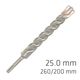 Force X 25.0 X 250/200 Sds-plus Rebar Drill Bit X4 Cutting Edges