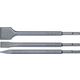 Sds Chisel Set Plastic Tube Point X250mm Flat 20x250 Flat 40x250