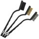 Mini Brush Set 3pc Brass Stainless Nylon In Blister