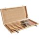Chisel Set Wood Turning Hss 6 Piece Wooden Case