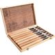 Chisel Set Wood Turning 8 Piece Std Wooden Case