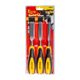 Wood Chisel 140mm Blade 3pc 13/19/25 With Pvc Handle