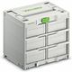 FESTOOL SYS3-RK/6 M 337-Set Systainer&sup3; Rack with 6 x SYS3 S 76