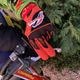 Limited Edit. Small Racing Glove Orange Syn. Leather