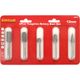 Rotary Burr Set 5 Pc Asstd 12mm Dia Tungsten