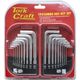 18pc Combo Hex Key Chrome Vanadium Set