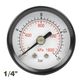 Press. Gauge 40mm 1/4' Rear Fit 0-16bar 0-1600kpa