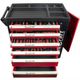 TORK CRAFT 6 Drawer Roller Cab Tool Box On Castors With 184pc Of Stock