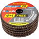Flap Sanding Disc 115mm 80grit 4+1 Free A/o