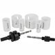 Holesaw Set 9pc In Case Bi-metal 19 22 29 38 44 57mm