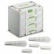 FESTOOL SYS3-SORT/3 M 337 Sortainer&sup3; Three-Drawer Storage System