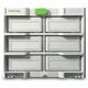 FESTOOL SYS3-RK/6 M 337-Set Systainer&sup3; Rack with 6 x SYS3 S 76