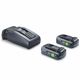 FESTOOL 18V 2xTBX4/TCL6 Energy Set with 2 x 4.0Ah Tabless Batteries