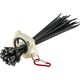 TORK CRAFT  TCCTH002 Cable Tie Holder 38mm & Carabiner Clip Lumin Material With 50pc Black Cable Ties 4.8 x 300mm