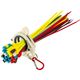 TORK CRAFT  TCCTH003 Cable Tie Holder 38mm & Carabiner Clip Lumin Material With 50pc Assorted Cable Ties 4.8 x 300mm